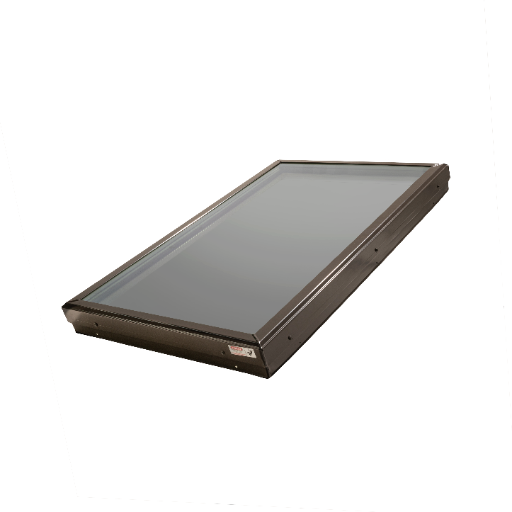 Aluminum Curb Mount Fixed Flat Glass Skylights – ACMFXFG