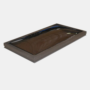 Aluminum Smooth Dome Curb Mounted Skylight Bronze Finish