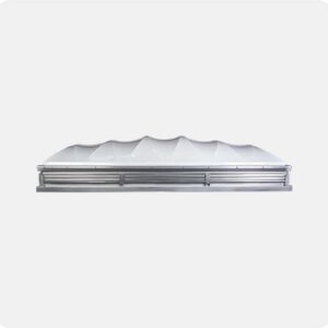 SkyArc Curb Mounted Skylight on Louvered Base