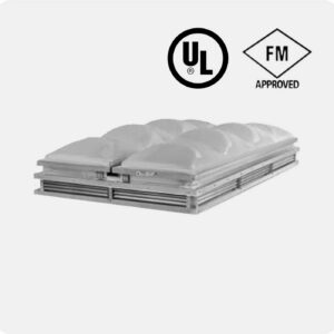 Dual Lid Smoke Vent on Louvered Base